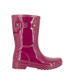 ALQUIMIA - Bota de Agua con Polar Mujer Burdeo Cressida