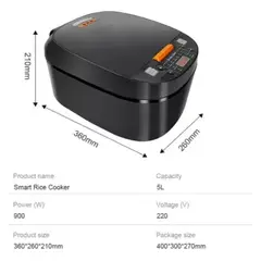 MOVI - OLLA MULTIUSO ELECTRICA SILVER CREST 5 LITROS 900W