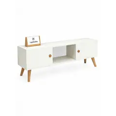 GENERICO - Rack TV Hasta 55 Pulg Nórdico 120x30x38 Cm con 2 Puertas