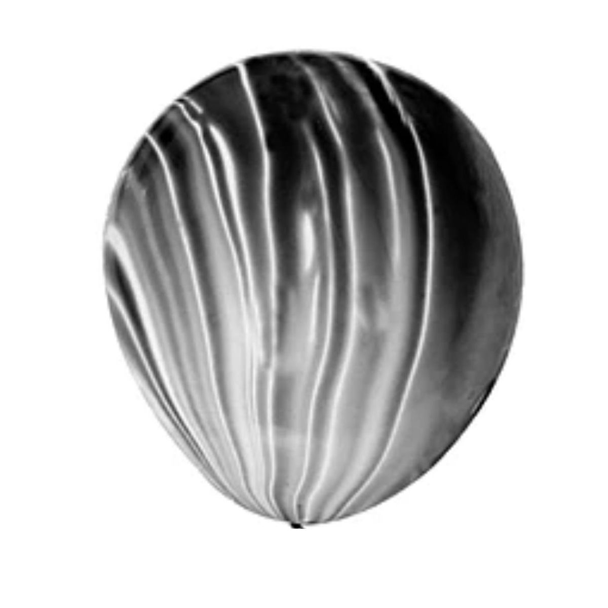 GENERICO - Globo de látex negro ágata 4pcs 23cm