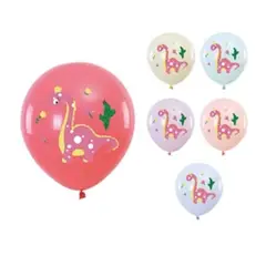 GENERICO - Globos de látex dinosaurio 6pcs 30cm