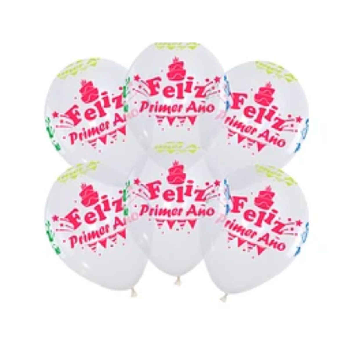 GENERICO - Globos de latex Feliz primer año