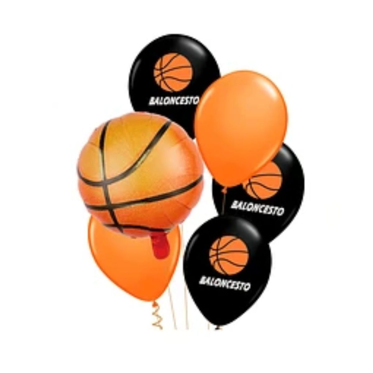 GENERICO - Set de globos baloncesto 6pcs
