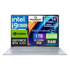 ASUS - Notebook Gamer Vivobook 16X CORE I9 13900h SSD 1TB 32GB RAM NVIDIA GEFORCE RTX 4050