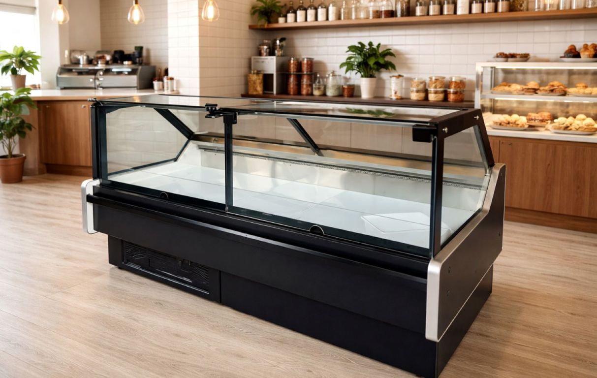 BOZZO Vitrina Cupula Recta Alzable 2.0 m