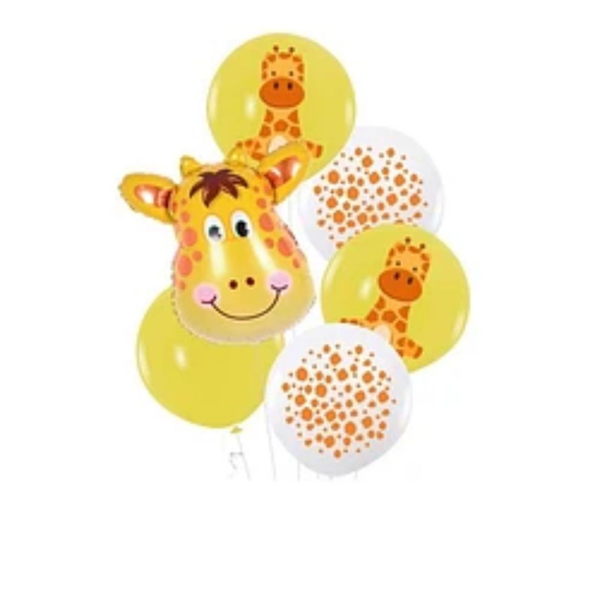 GENERAC - Set de globos con estampado de jirafa 6pcs