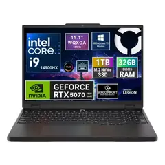 LENOVO - Notebook Gamer Legion 5 15.1" WQXGA 2.5K 165HZ Oled CORE I9 14900HX SSD 1TB 32GB DDR5 NVIDIA RTX 5070