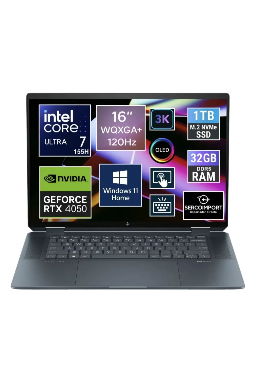 HP NOTEBOOK HP NEW SPECTRE 16 X360 3K OLED ULTRA 7 155H SSD 1TB