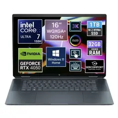 HP - NOTEBOOK NEW SPECTRE 16 X360 3K OLED ULTRA 7 155H SSD 1TB 32GB NVIDIA RTX 4050
