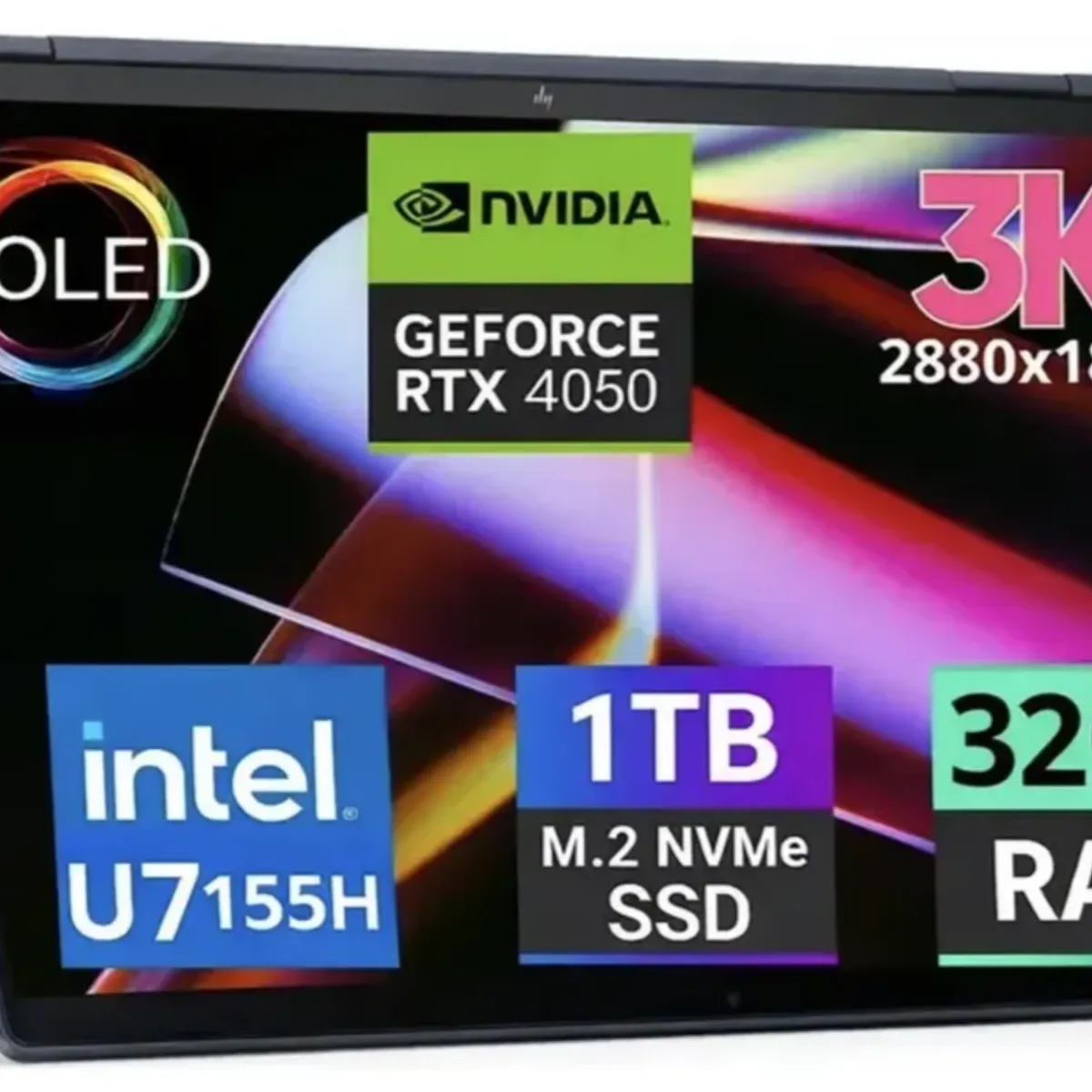 HP - NOTEBOOK HP NEW SPECTRE 16 X360 3K OLED ULTRA 7 155H SSD 1TB 32GB NVIDIA RTX 4050