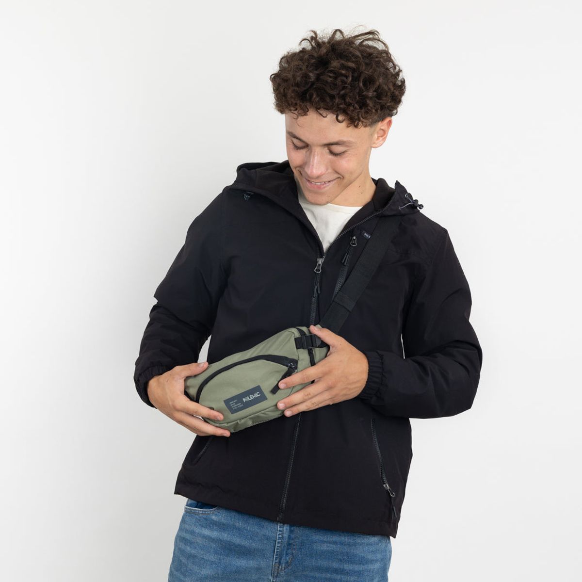 POLEMIC - Parka niño Impermeable con Micropolar Negro Polemic