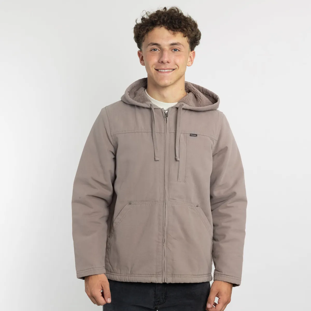 POLEMIC - Chaqueta Canvas niño procesada y forrada Beige Polemic
