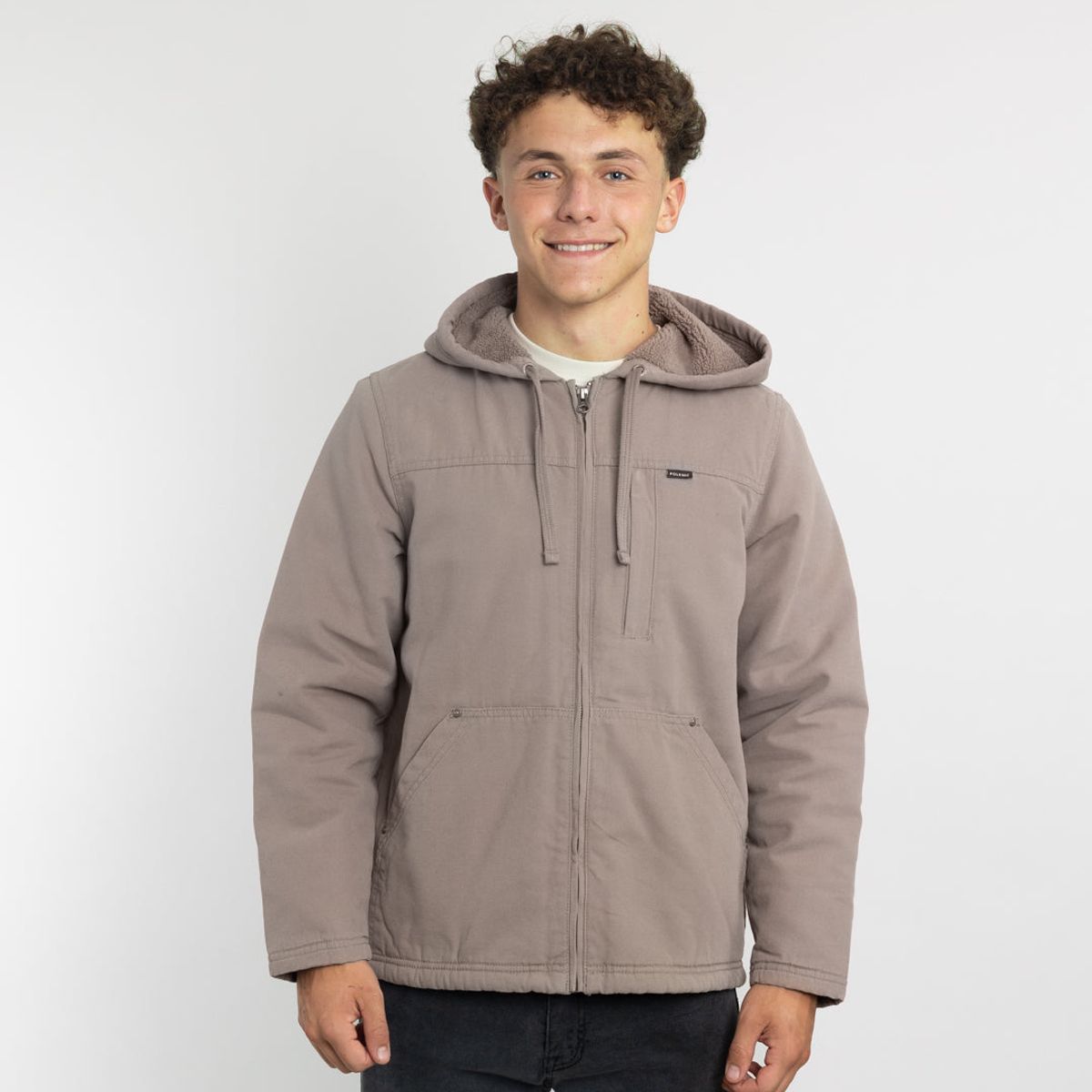 POLEMIC - Chaqueta Canvas niño procesada y forrada Beige Polemic