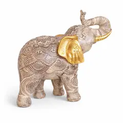 COLETTE - Figura Decorativa Adorno Resina Elefante Sahara L