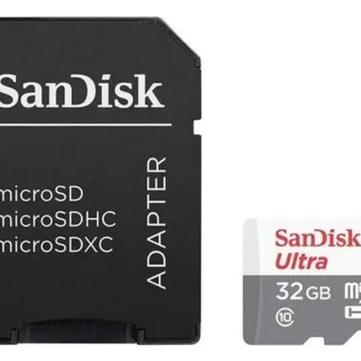 GENERICO - MICRO SD 32 GB CLASE 10 SANDISK UTRA UHS-1 SPEED FULL HD  BLISTER GRIS