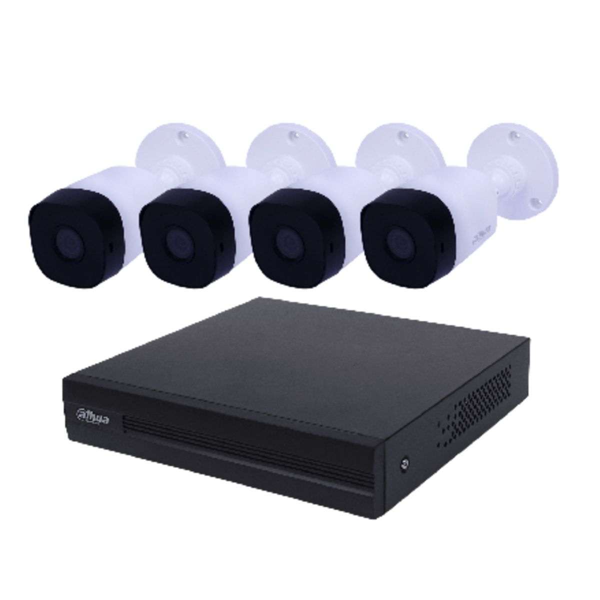 DAHUA - Kit Dahua XVR + 4 Cámaras Bullet 2MP 1080p con Disco 1 TB- Seguridad Completa