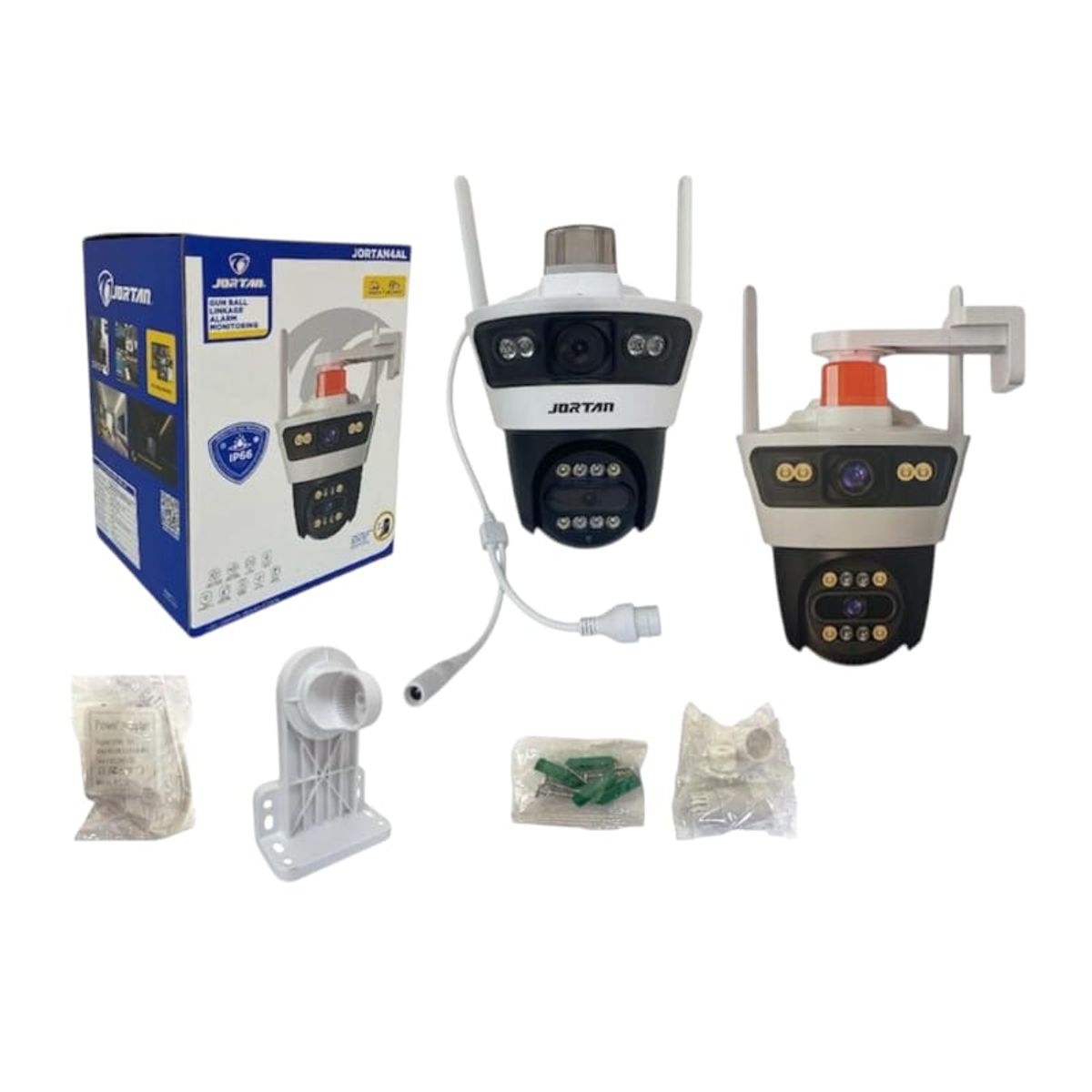 GENERICO - CAMARA DE VIGILANCIA IP WIFI -LAN INTERIOR JORTAN DOBLE CAMARA  AAP YOOSEE RESOLUCION 3MP CON ALARMA