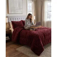 GENERICO - Cubrecama 2 plazas Pana de Terciopelo Premium Dale a tu dormitorio un toque elegante