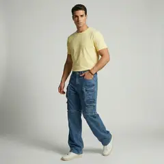 D'JOE - Pantalon Jeans Multicargo Desmontable Hombre
