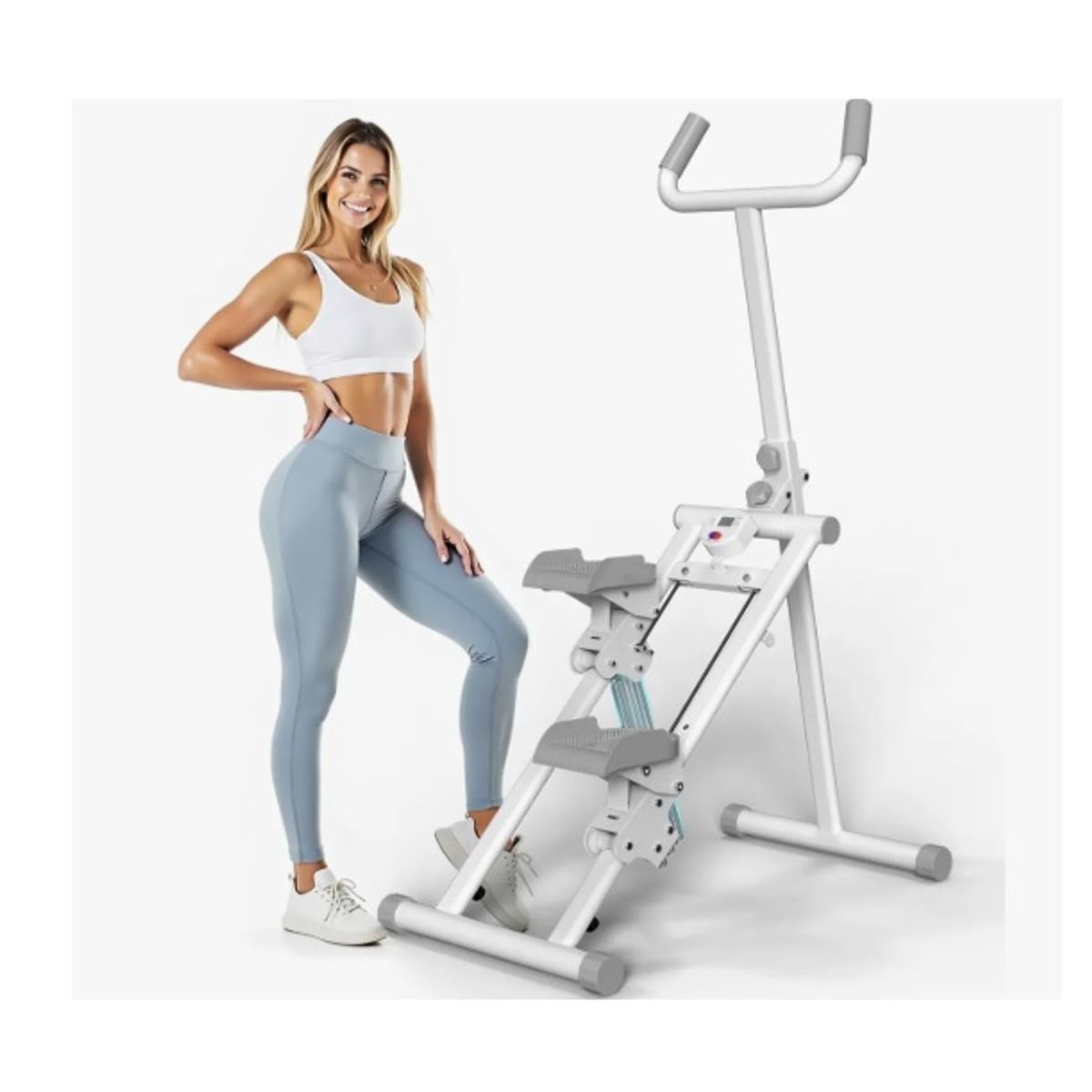 GENERICO - Escalera Plegable  Con Manillar Y Ajustable