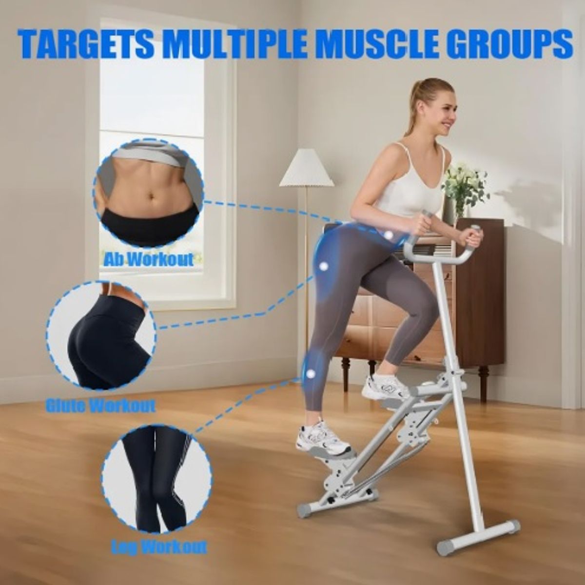 GENERICO - Escalera Plegable  Con Manillar Y Ajustable