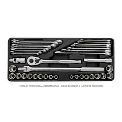 STANLEY - Juego Dados y Llaves 38 Piezas 1/2” MaxiDrive