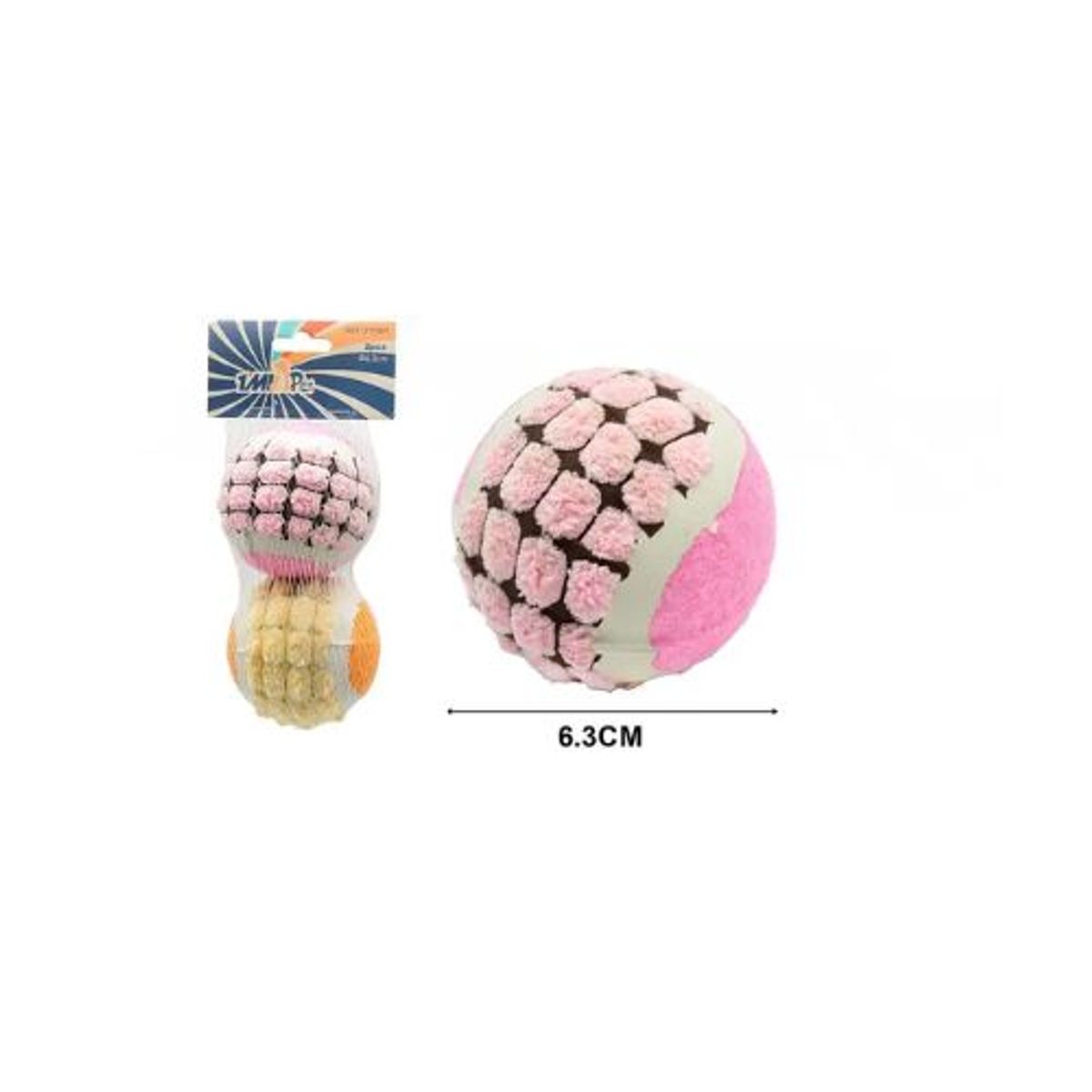 GENERICO - PELOTAS DE JUGUETE PARA PERROS 2PCS 6.3CM