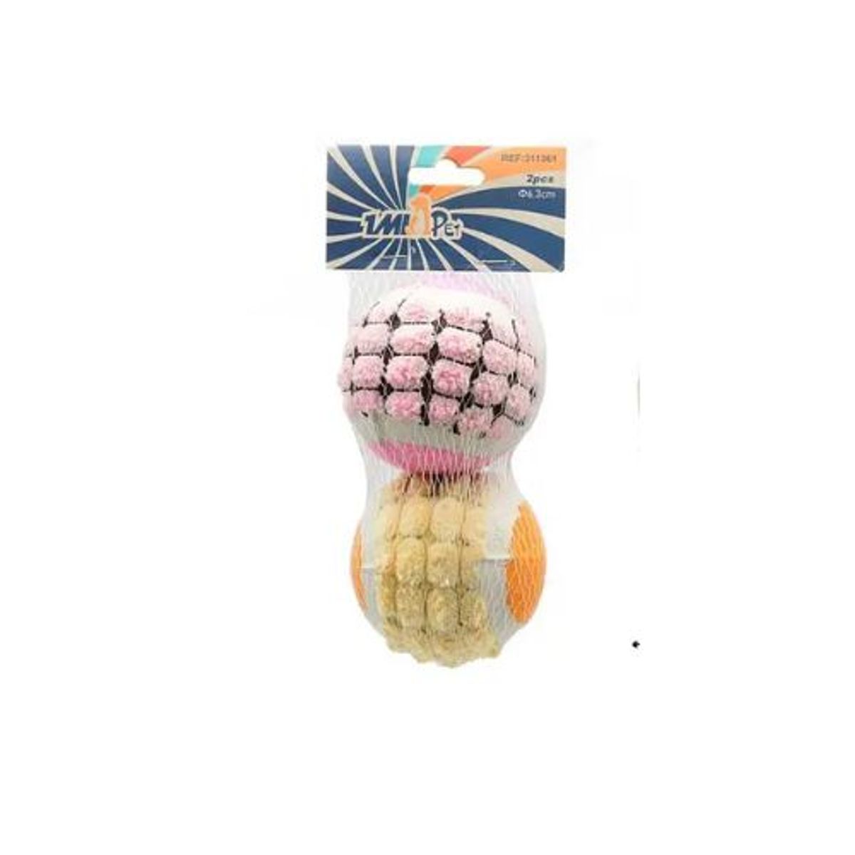 GENERICO - PELOTAS DE JUGUETE PARA PERROS 2PCS 6.3CM