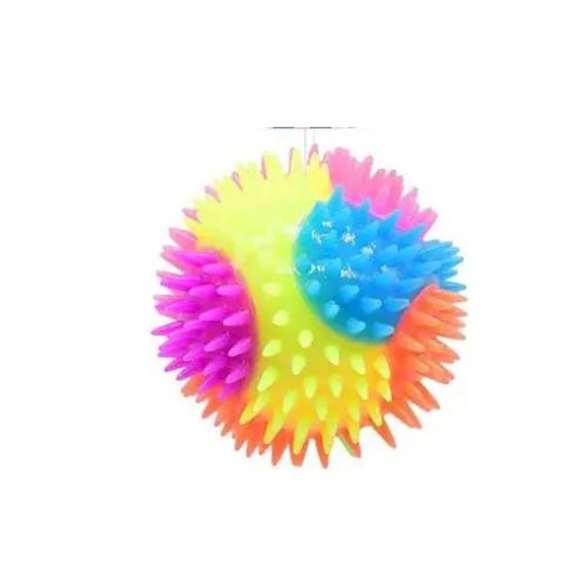 GENERICO - PELOTA JUGUETE PARA PERROS CON LUCES Y SONIDO 10CM