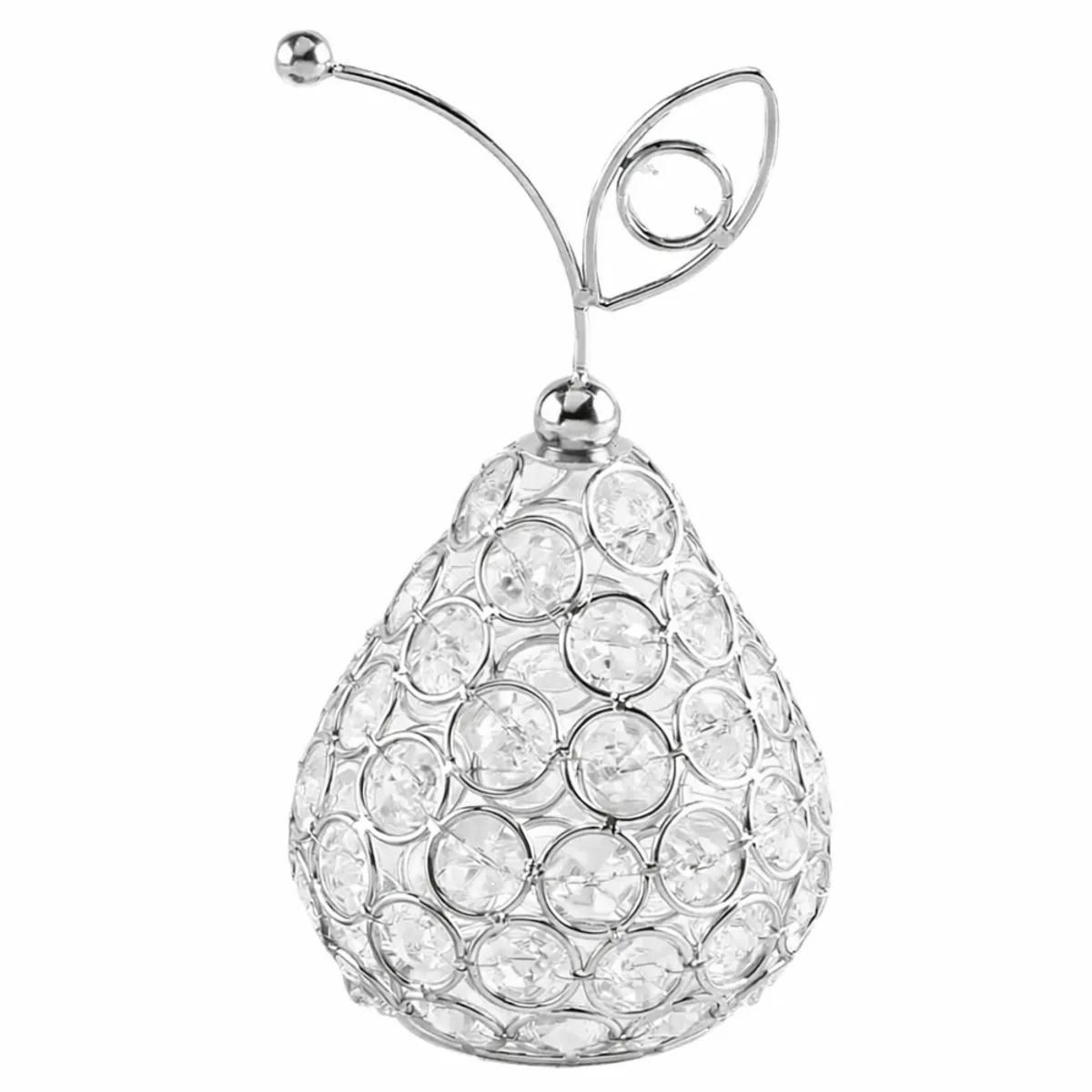 IRM - Set Adornos Elegantes de cristal Pera & Pina Decorativa ornamento artesania decoracion del hogar