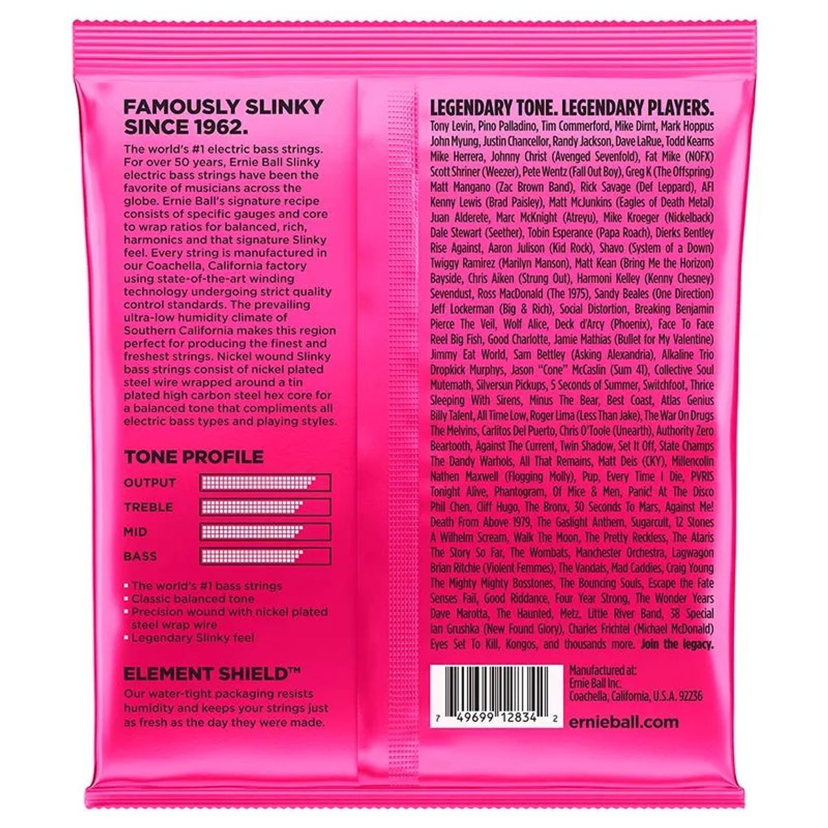 ERNIE BALL - Cuerdas bajo Ernie Ball P02834 BASS SUPER SLINKY
