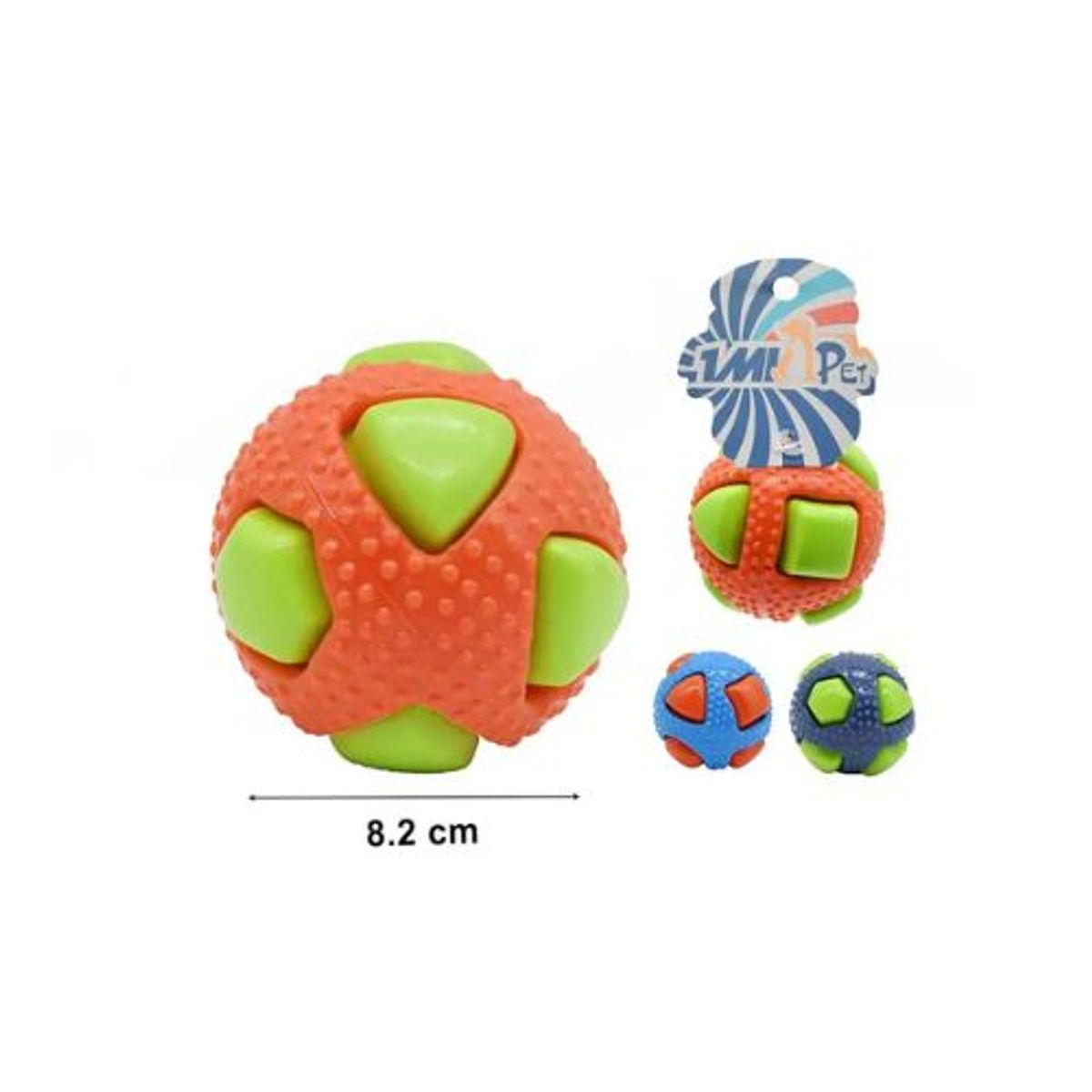 GENERICO - PELOTA JUGUETE PARA PERROS 8.2CM