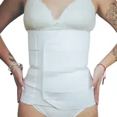 MITIMA - Faja Post Parto Blanca 4 Bandas XXL