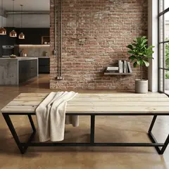 NSCOMPANY - Banca De Madera / Pino / Banqueta 140 Cm De Largo