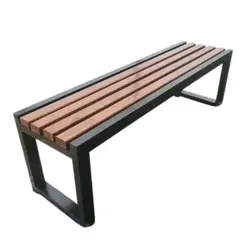 NSCOMPANY - Banca / Banqueta Ukumar - Metal Y Madera 200 Cm De Largo