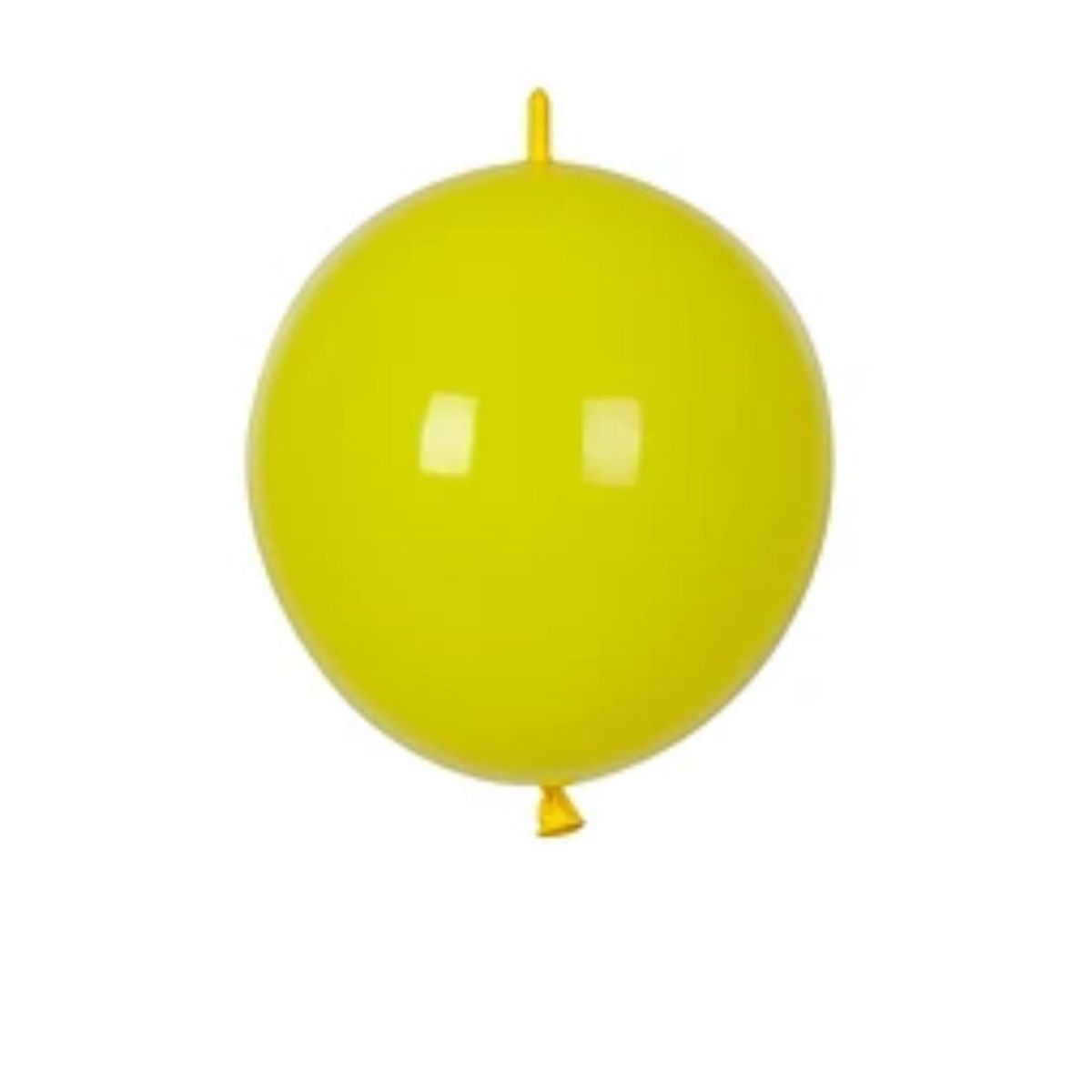 GENERICO - Globos de latex linking amarillo 10pcs 25cm