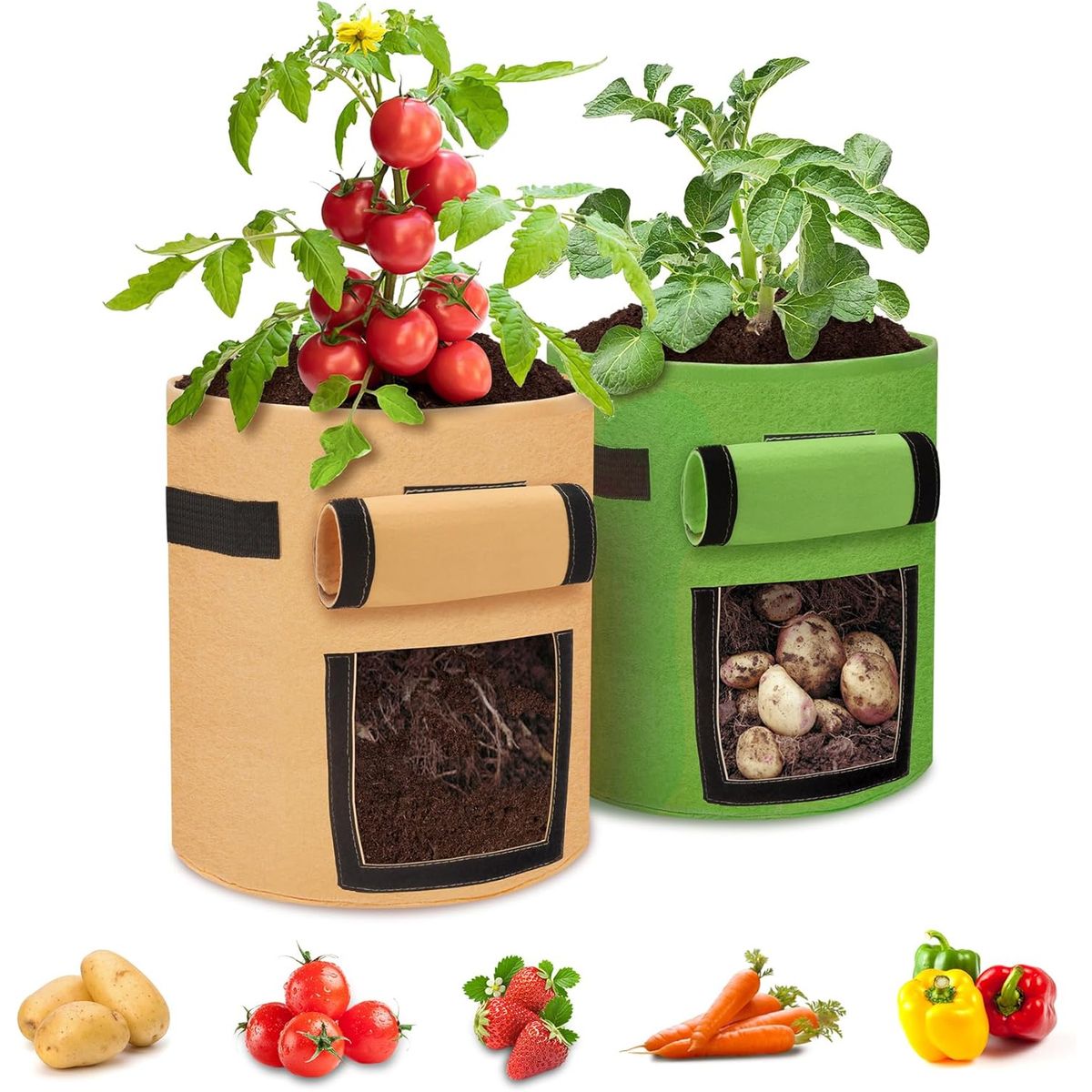 GENERICO - Bolsas de Cultivo de Patatas y Verduras para interiores