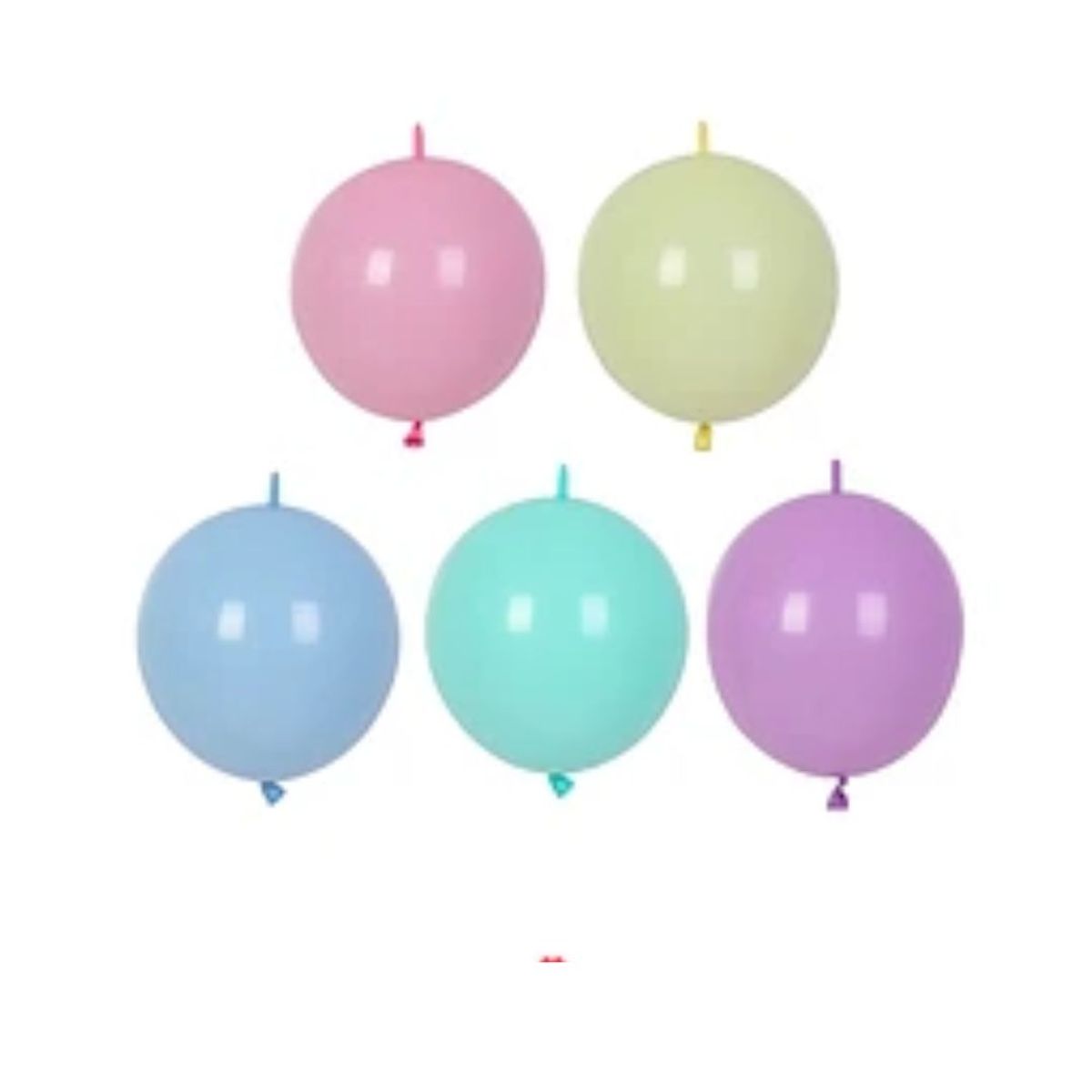 GENERICO - Globos de latex linking colores pasteles 10pcs 25cm