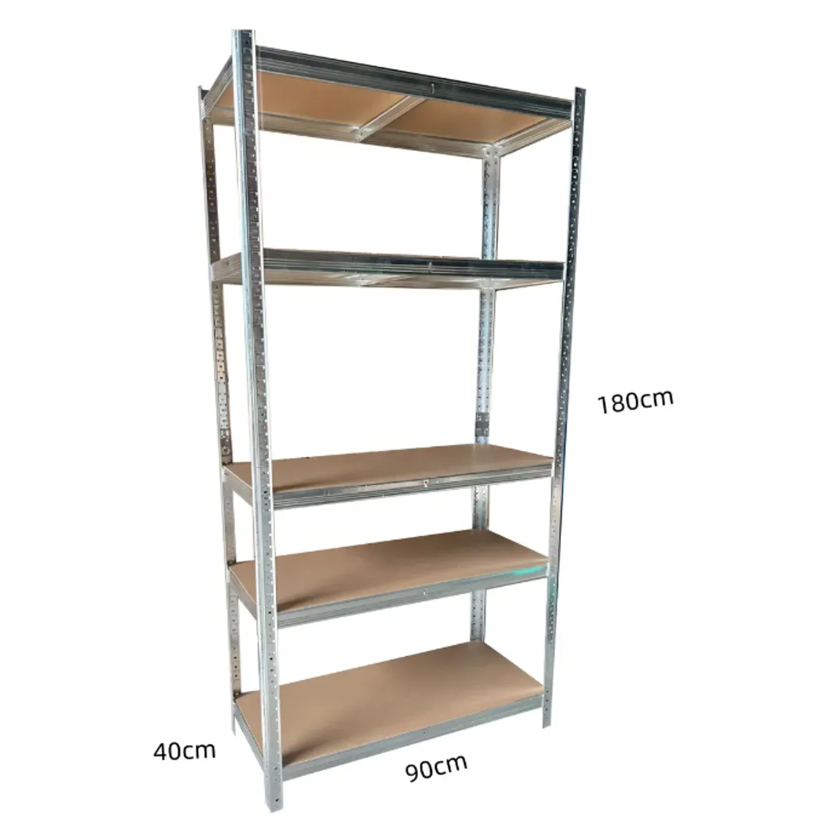 GENERICO - Rack Metálico 180x90x40 Estantería Acero Galvanizado Marrón Claro