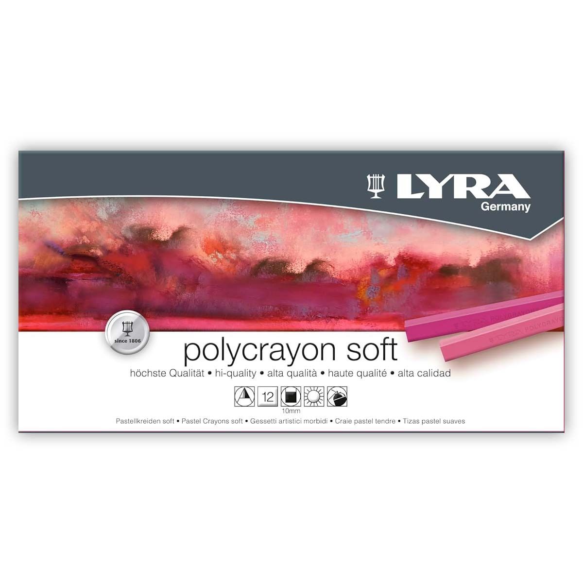 LYRA - Set 12 Pasteles Lyra Polycrayons