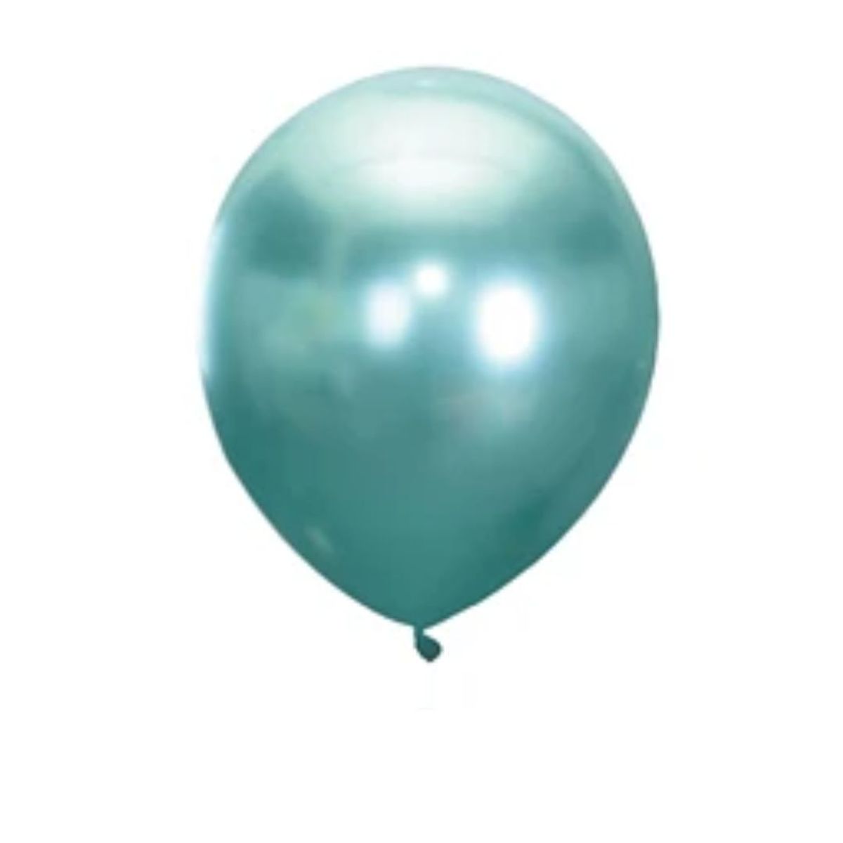 GENERICO - Globos de latex cromado verde 5pcs 30cm