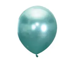GENERICO - Globos de latex cromado verde 5pcs 30cm