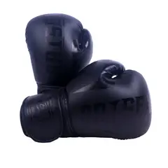 GENERICO - 8oz Guante De Box Boxeo Guantes Profesional Para Adolescente-Negro