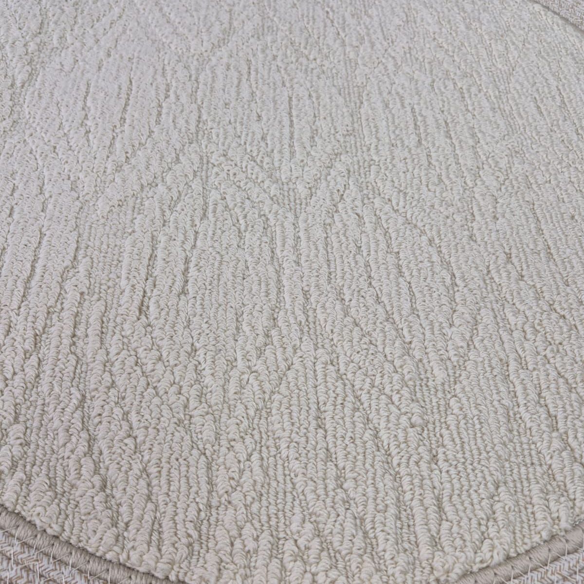 GENERICO - ALFOMBRA REDONDA DE SISAL Y ALGODON CON HERMOSOS DISÑOS
