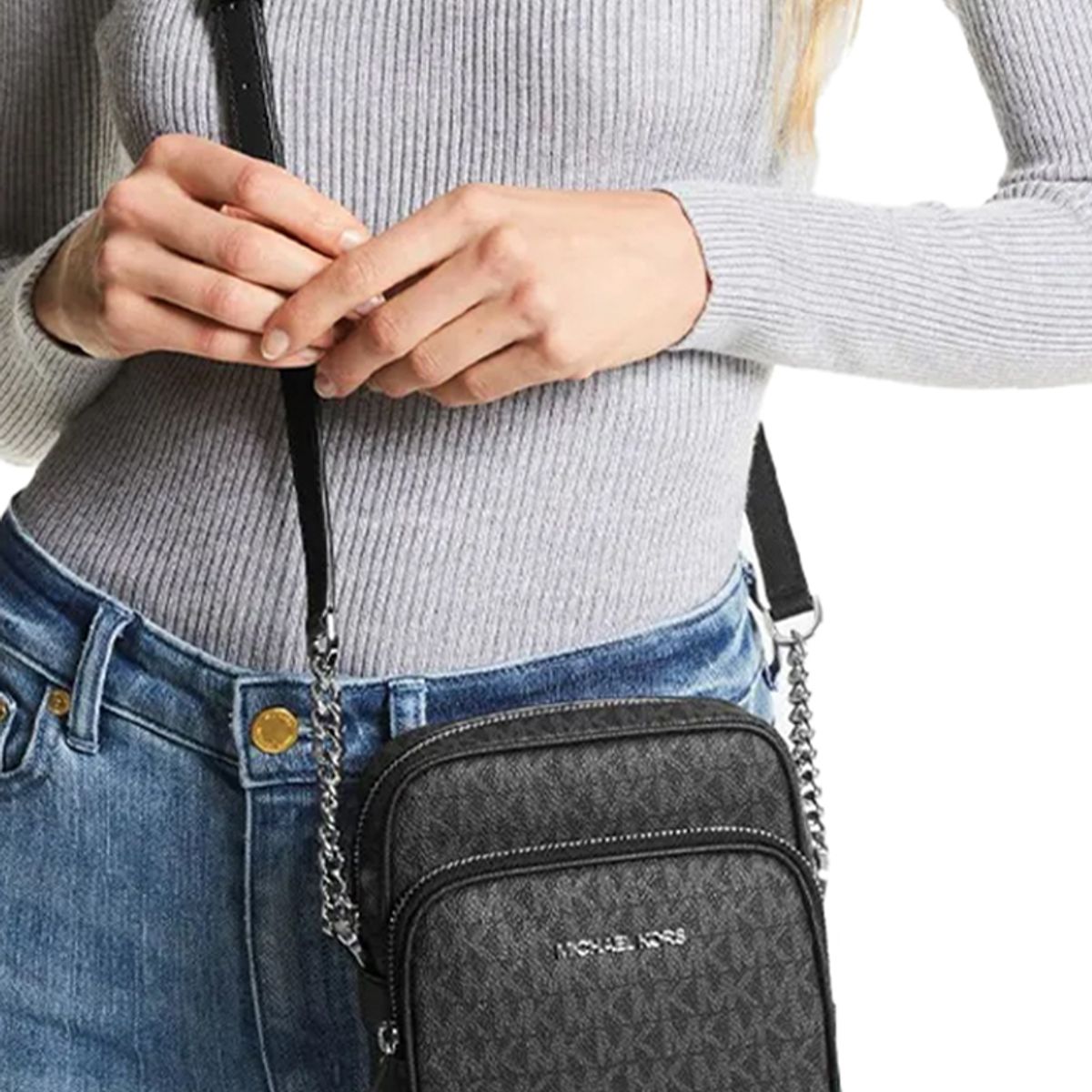 MICHAEL KORS - CARTERA CRUZADA MUJER JET SET NEGRO