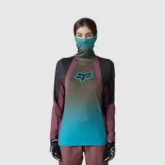 FOX - Polera Moto Mujer Ranger Drive Krux SXS Con Cuello Café