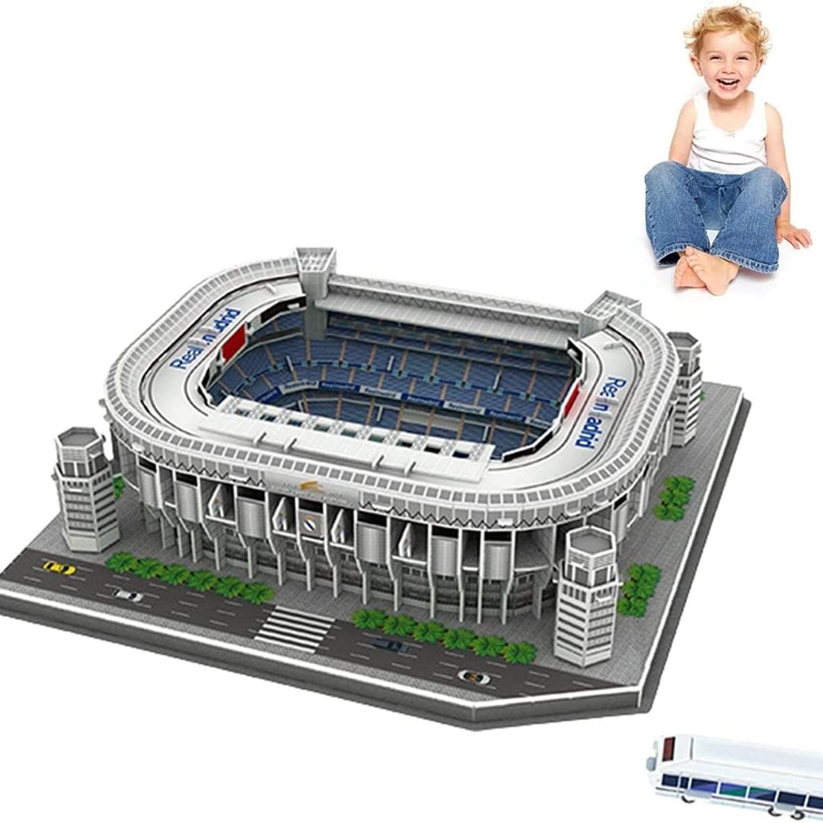 GENERICO - Puzzle 3d Estadio Santiago  Bernabéu Real Madrid Nanostad