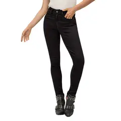LEONISA - Jeans skinny esenciales para mujer DN1 Negro