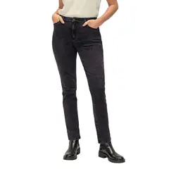 LEONISA - Jean mom tiro alto DN3N Negro