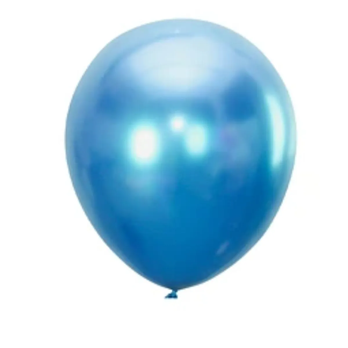 GENERICO - Globos cromados azul 25cm 10un
